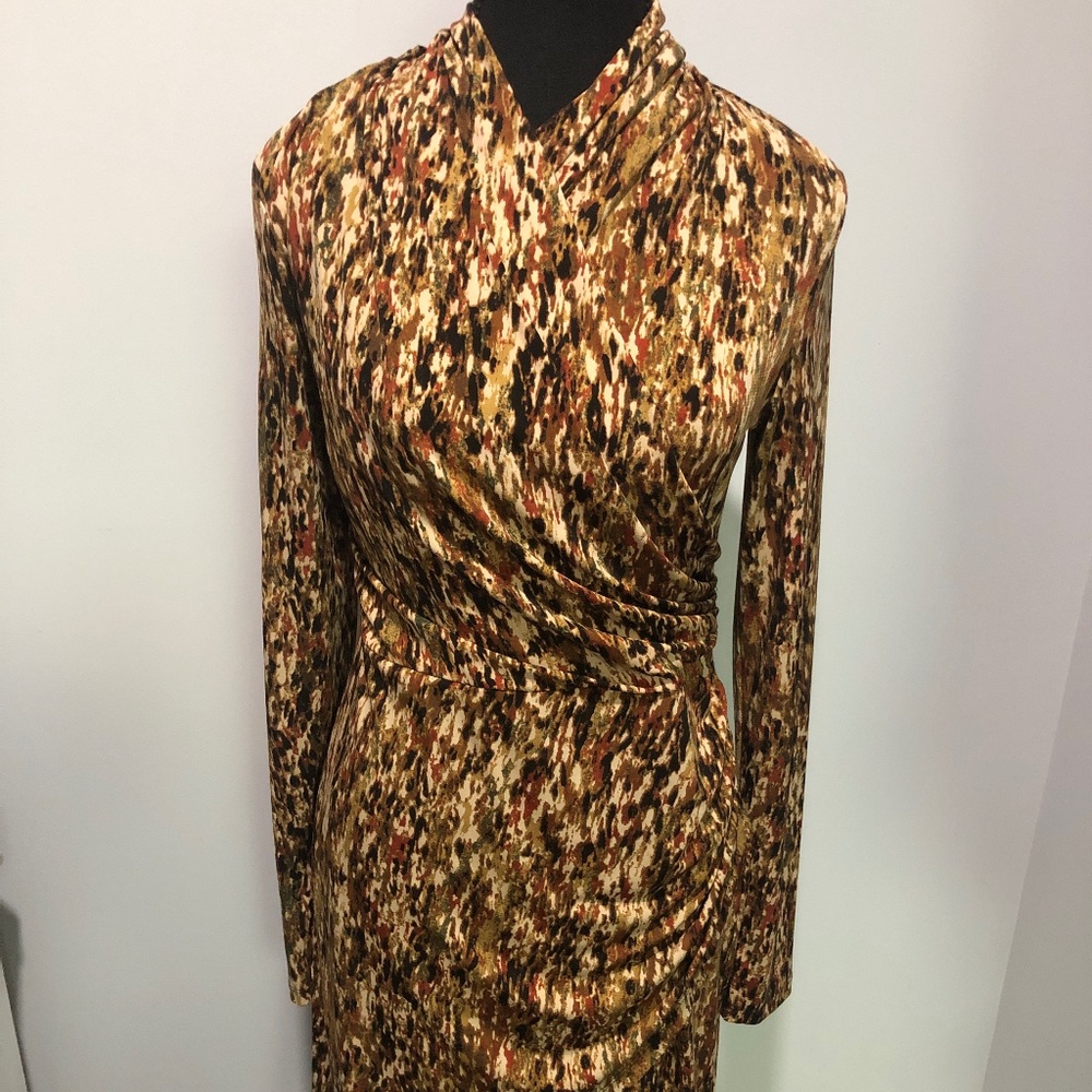 Medium Fall Neutrals Jersey Dress